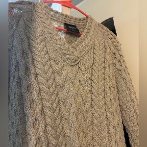 Aran Irish Wool Sweater Size M